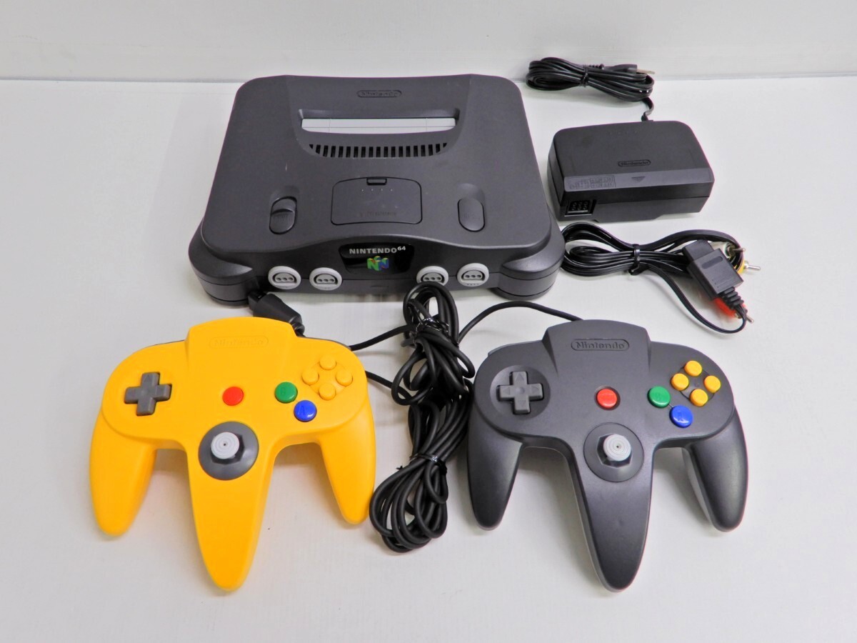 045Z465☆【中古品】NINTENDO 64 本体・コントローラー セット 045Z465☆【中古品】NINTENDO 64 本体・コントローラー セット