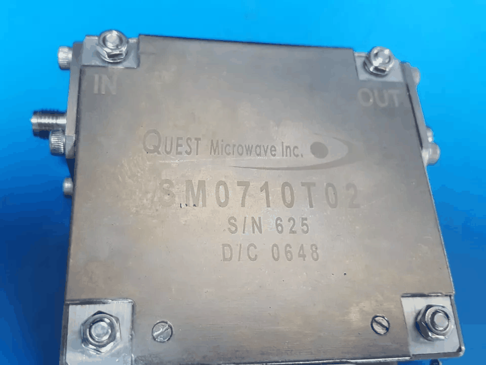 [NBC] Quest Microwave SM0710T02 RF Isolator, 0.7-1.0GHz, 50Ohm, SMA(f) (中古 625)
