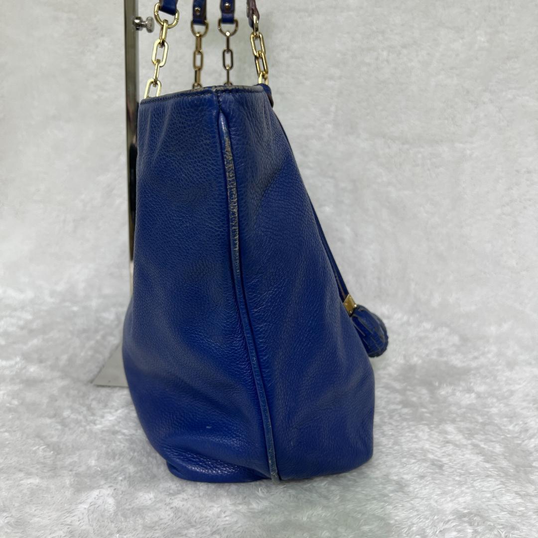 人気》TORY BURCHトリーバーチ チェーントートバッグ ネイビー 人気》TORY BURCHトリーバーチ チェーントートバッグ ネイビー