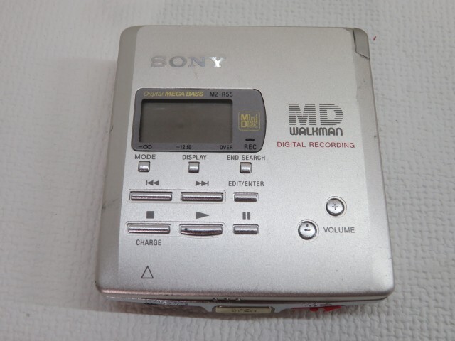 ☆SONY MZ-R55 ポータブルMDレコーダー WALKMAN 録音/再生/REC ☆SONY MZ-R55 ポータブルMDレコーダー WALKMAN 録音/再生/REC