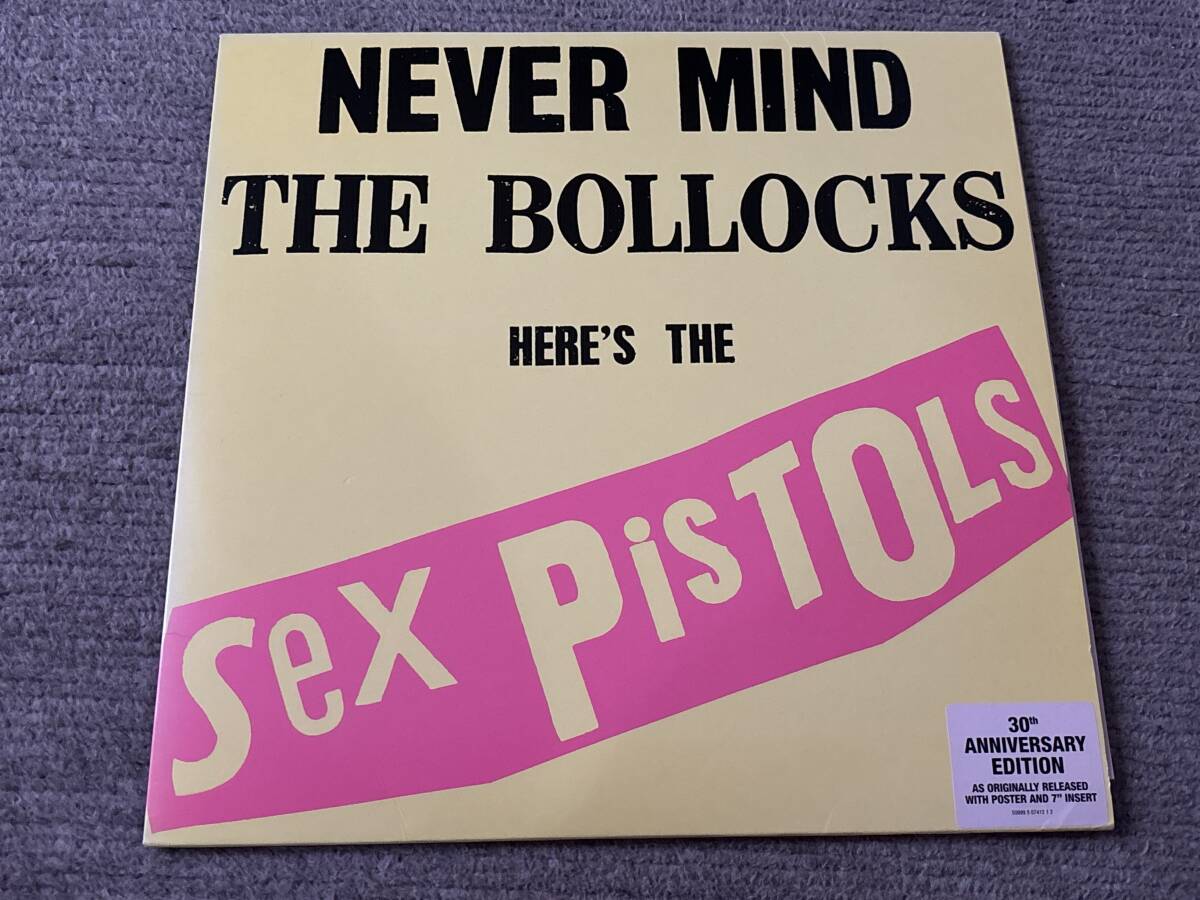 超音波洗浄済 SEX PISTOLS/NEVER MIND THE BOLLOCKS 30th Anniversary Edition LP,EP アナログレコード 2枚組 VINYL セックス・ピストルズ_画像1