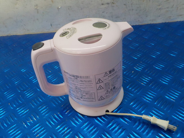 TIN●〇タイガー　電気ケトル 中古 0.6L PFY-A060 ピンクP 7-4/10（ぼ）_画像4