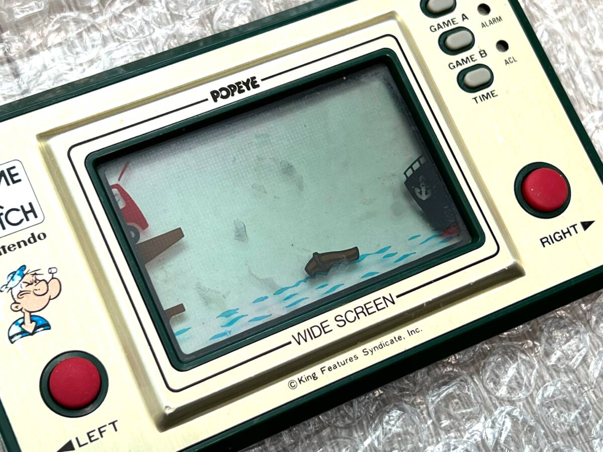 一部難あり・動作確認済〉LSI 任天堂 ゲームウォッチ POPEYE 一部難あり・動作確認済〉LSI 任天堂 ゲームウォッチ POPEYE
