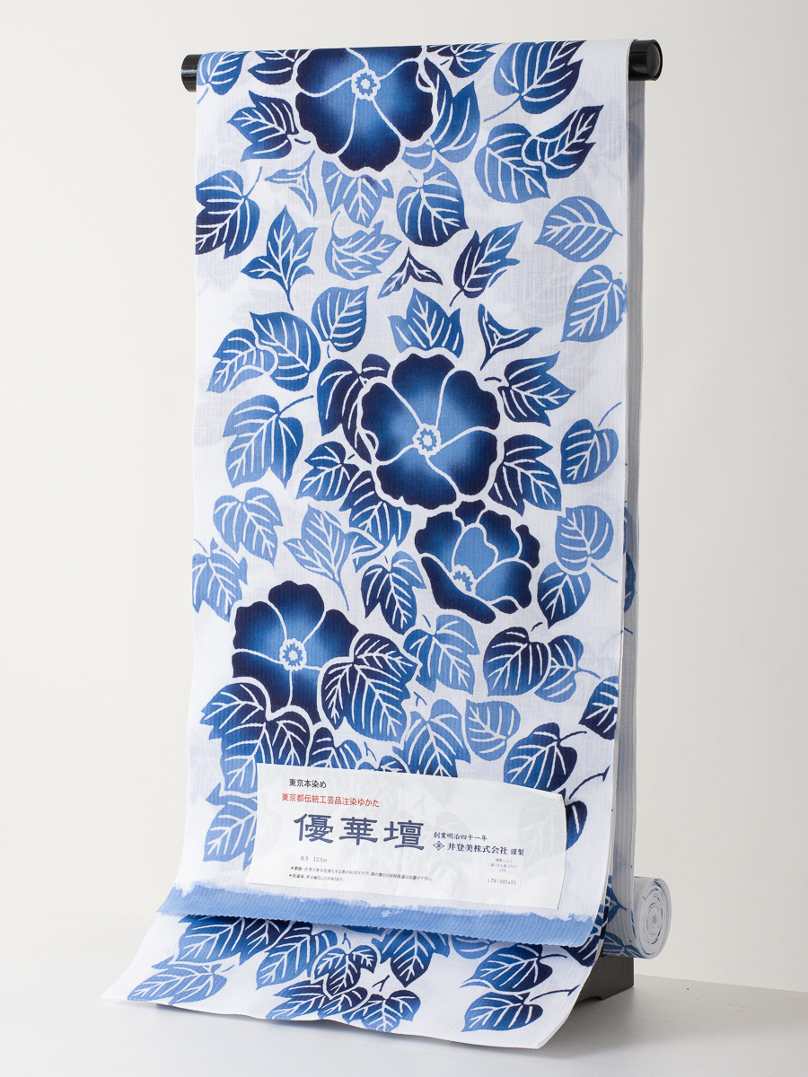 三勝】注染 浴衣 反物 優華壇 no 20 新品 本染め浴衣を特別価格 三勝】注染 浴衣 反物 優華壇 no 20 新品 本染め浴衣を特別価格