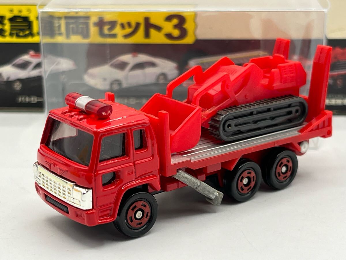 即決有☆トミカ ギフト 消防用重機運搬車 日野 ブルドーザー 即決有☆トミカ ギフト 消防用重機運搬車 日野 ブルドーザー