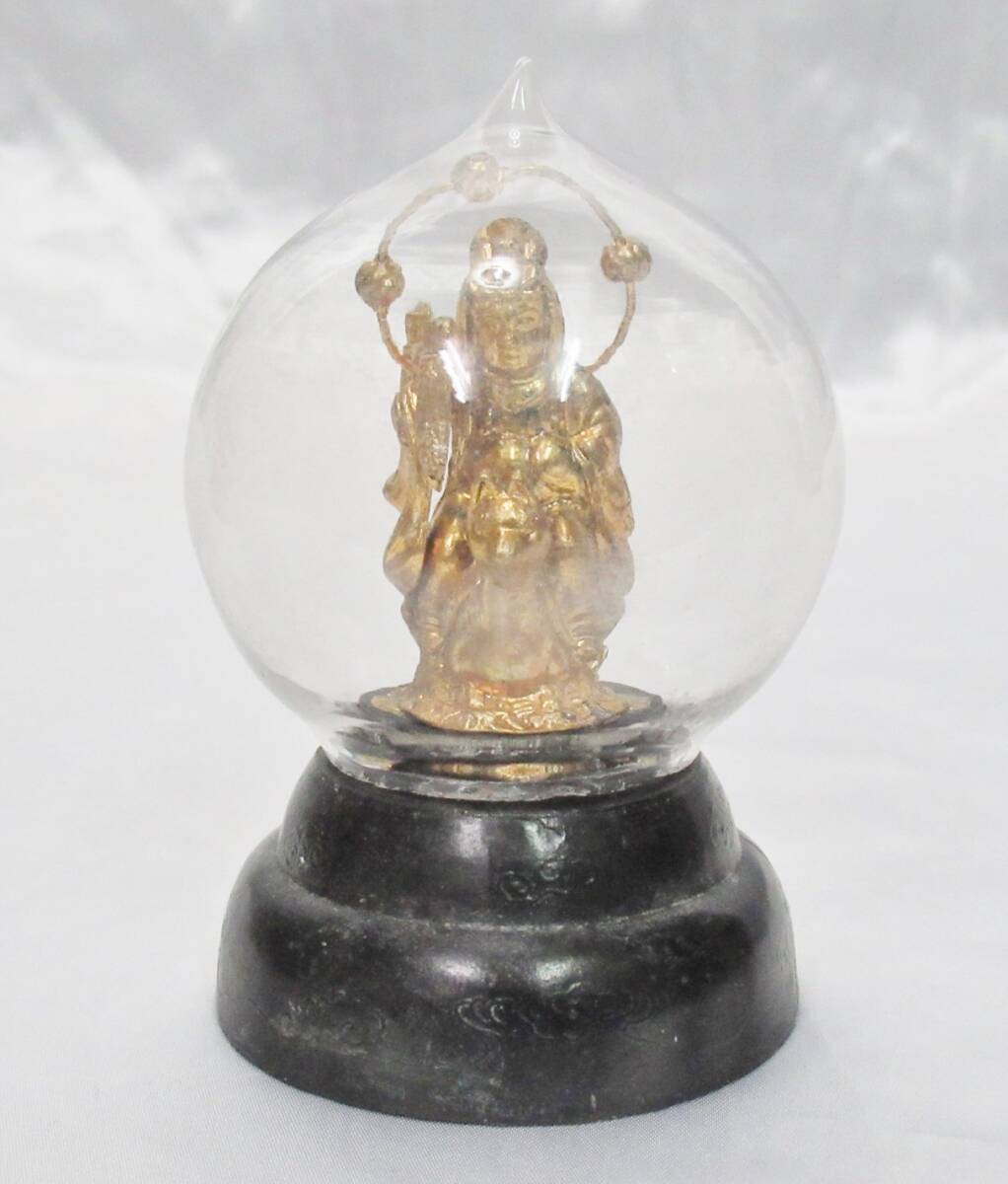 Amazon.co.jp: 極小仏 稲荷神 7.3cm（木製：ツゲ 金泥仕上）＿お