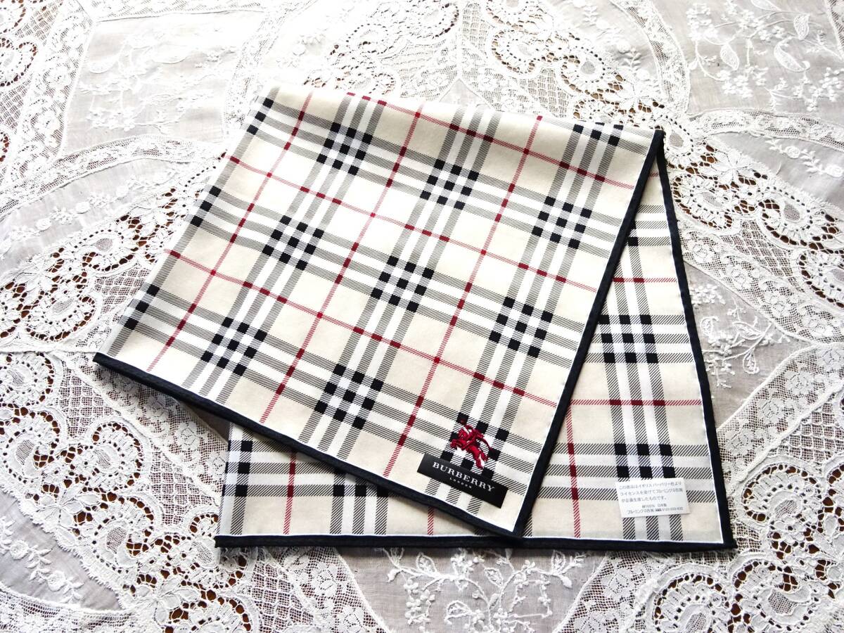 ☆バーバリー BURBERRY *ハンカチ*2枚セット 61【新品未使用 ☆バーバリー BURBERRY *ハンカチ*2枚セット 61【新品未使用