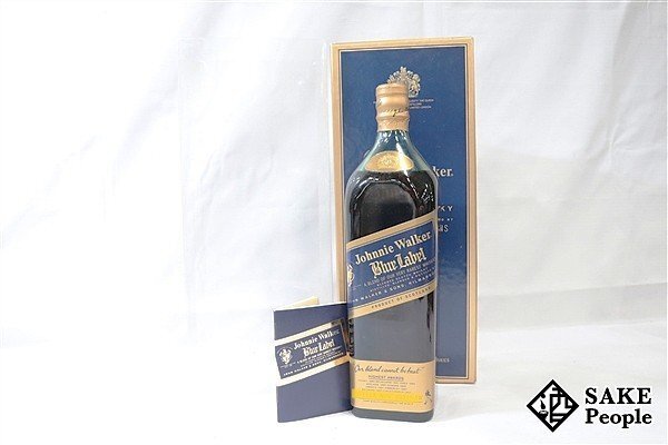◇注目! ジョニーウォーカー ブルーラベル 旧 1000ml 43% 箱付き 冊子付き スコッチ