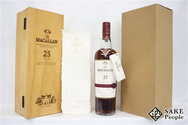 ◇注目! ザ・マッカラン 25年 旧ボトル シングルモルト シェリー ◇注目! ザ・マッカラン 25年 旧ボトル シングルモルト シェリー