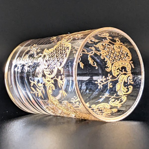 [ прекрасный товар ] античный baccarat a-ru Novo - золотая краска рюмка холодный sake crystal стакан осмотр ) старый стекло baccarat 250328P