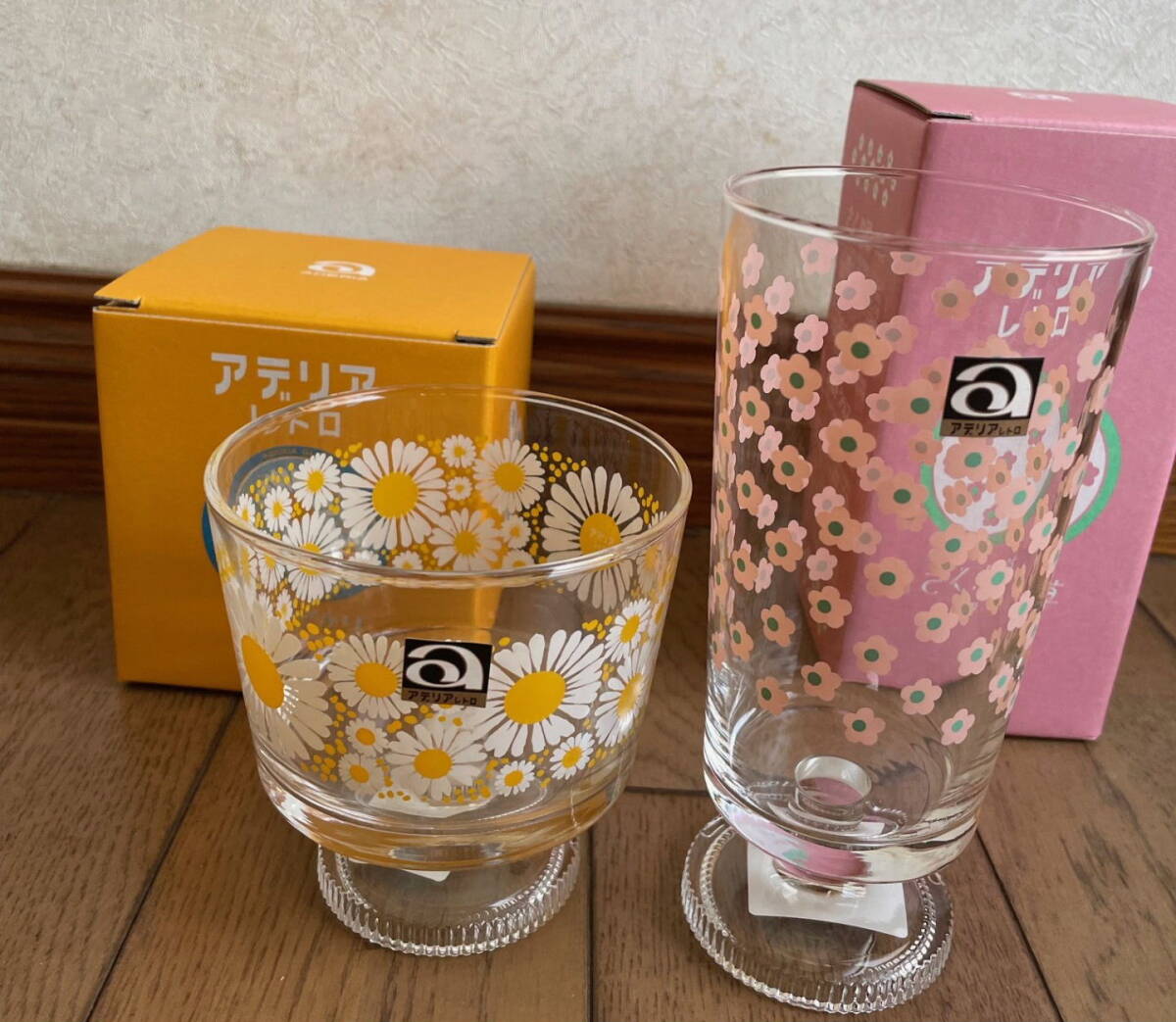 アデリアレトログラス２個セット_画像1