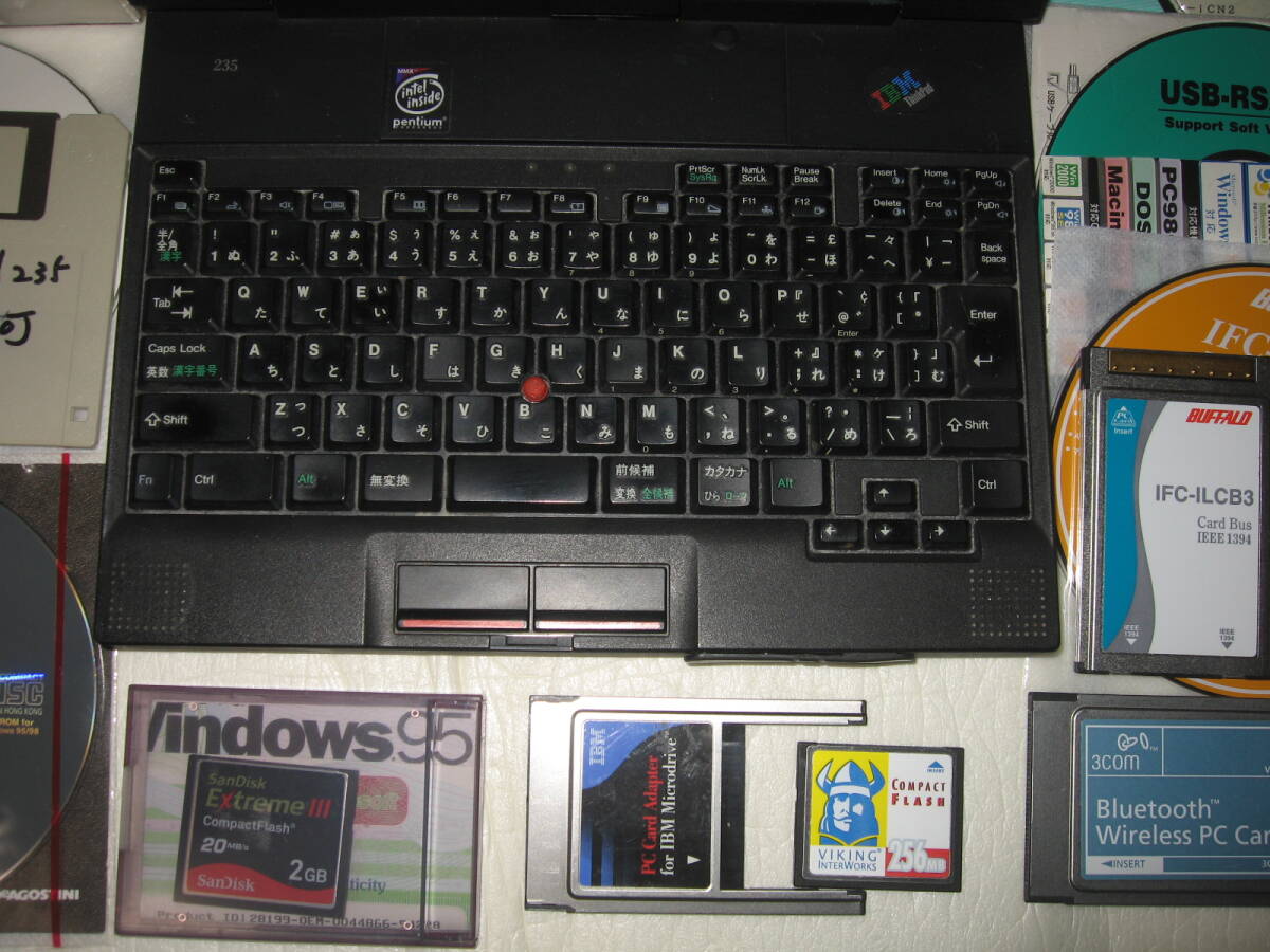 IBM ThinkPad235 (2607-20J) Windows98 Windows95 Windows3.1 OS IBM ThinkPad235 (2607-20J) Windows98 Windows95 Windows3.1 OS