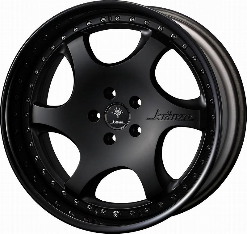 Weds クレンツェ バズレイア ID 20インチ×12J 5-114.3 Rリム ウェッズ ホイール Kranze BAZREIA ID MAT-BLK/BRSLVP/HYP-CHR 20x12J