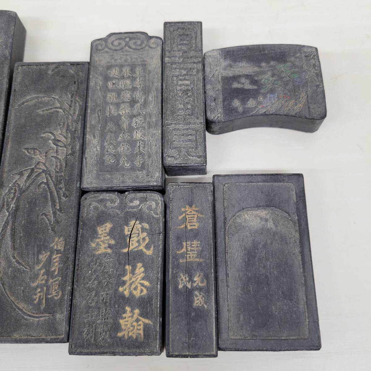 0405-203□胡公寿蔵墨 古墨 中国墨 書道具 書法用品 骨董 当時物 0405-203□胡公寿蔵墨 古墨 中国墨 書道具 書法用品 骨董 当時物