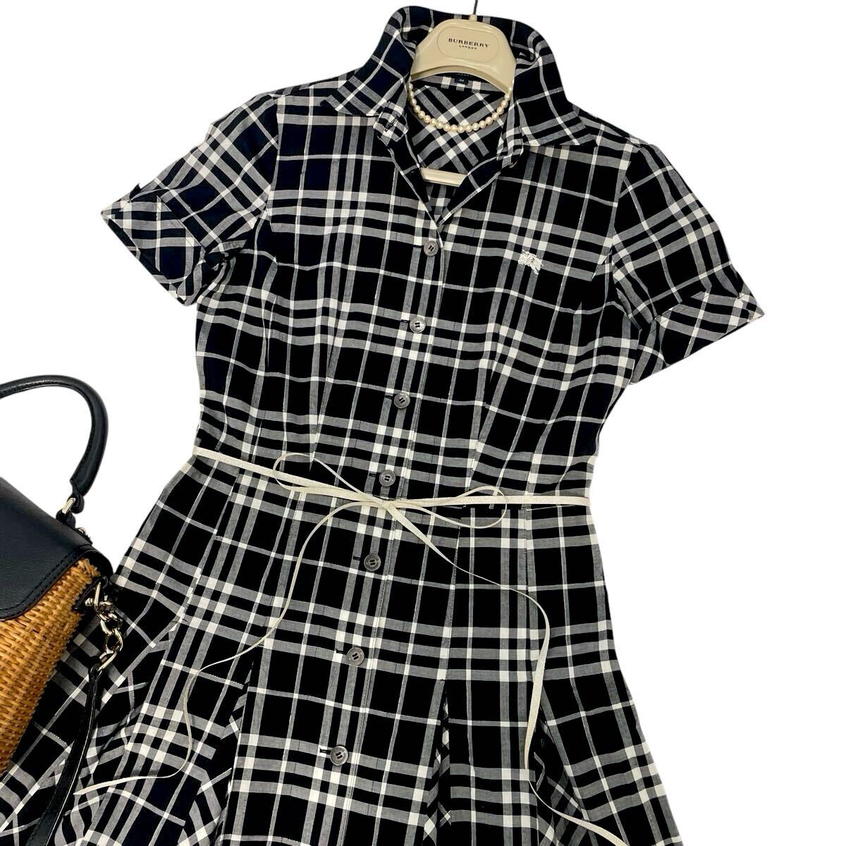 ◇美品◇バーバリー◇BURBERRY 38/9号/M モノクロメガチェック ◇美品◇バーバリー◇BURBERRY 38/9号/M モノクロメガチェック