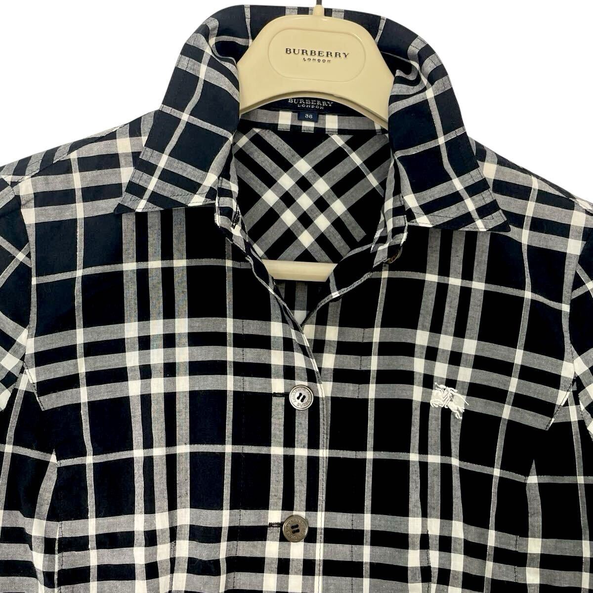 ◇美品◇バーバリー◇BURBERRY 38/9号/M モノクロメガチェック ◇美品◇バーバリー◇BURBERRY 38/9号/M モノクロメガチェック