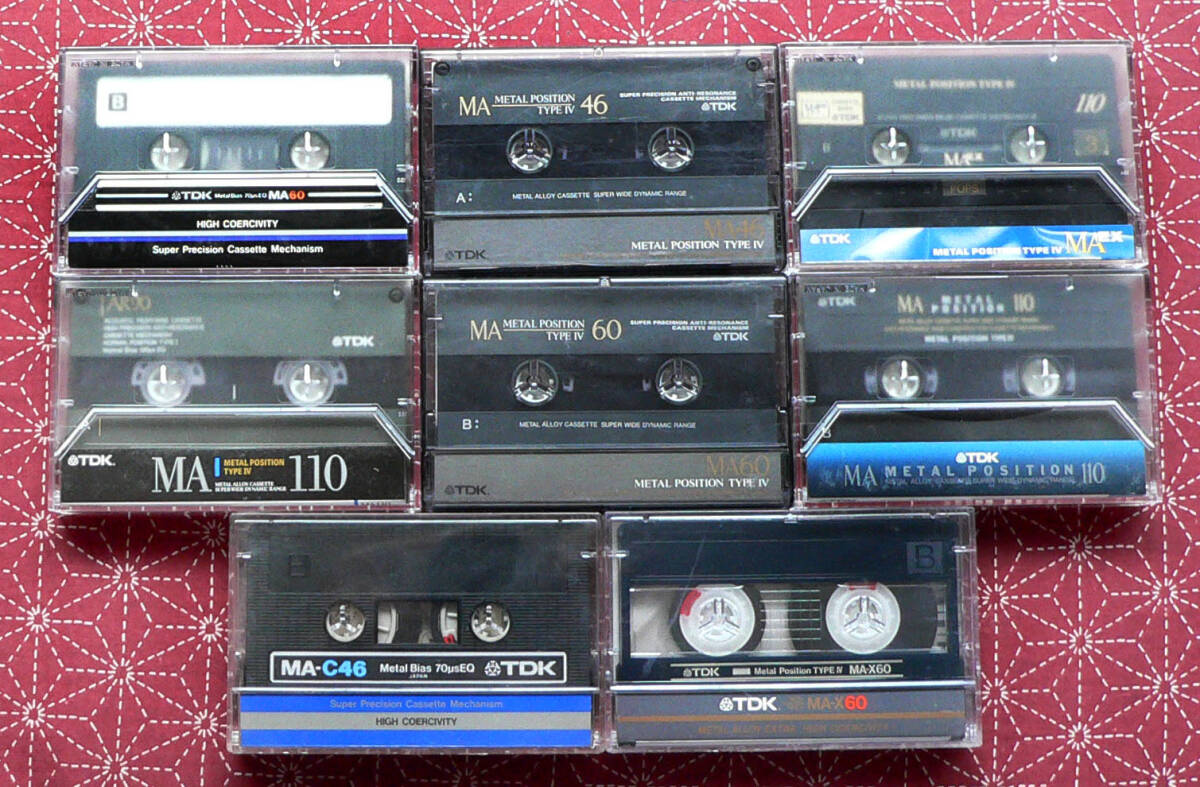 ☆ 中古カセット テープ / TDK METAL (メタル) - 8本 ☆(記録 ☆ 中古カセット テープ / TDK METAL (メタル) - 8本 ☆(記録