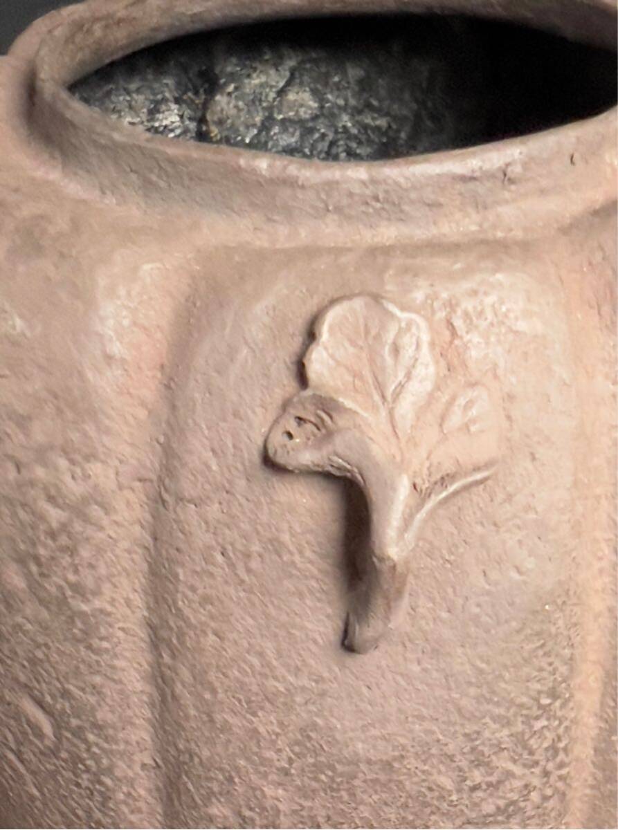 未使用】釜師 畠春斎 造 阿古陀釜 共箱 釡環付 出展作品 栞付 未使用】釜師 畠春斎 造 阿古陀釜 共箱 釡環付 出展作品 栞付