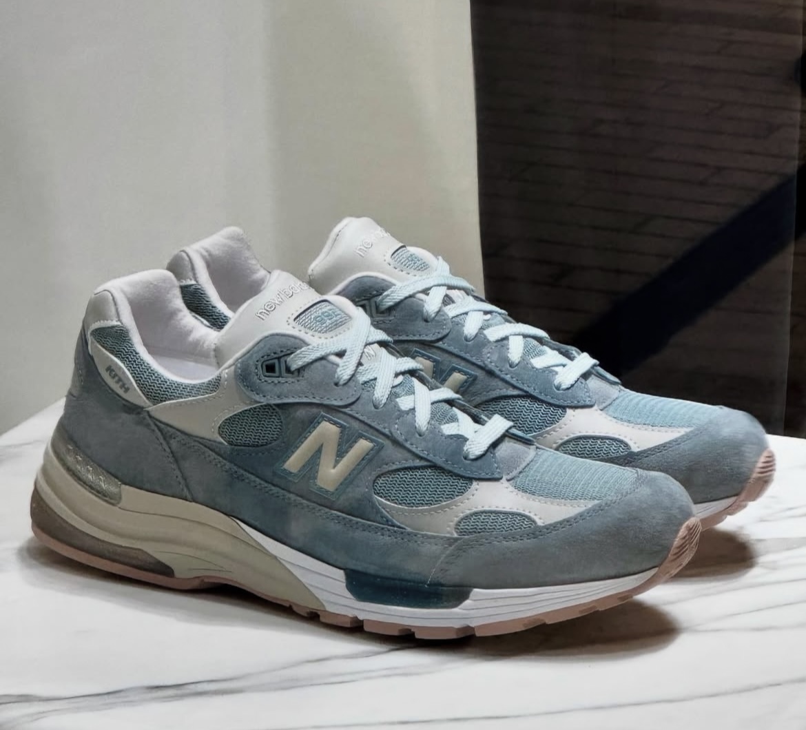 26cm KITH × New Balance 992 Aegean Blue Shadow Gray 26cm KITH × New Balance 992 Aegean Blue Shadow Gray