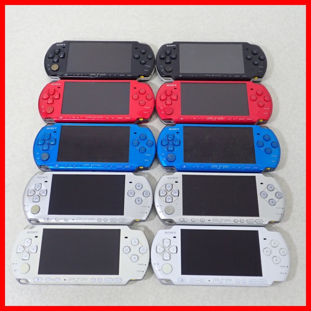PSP プレイステーション・ポータブル 本体 PSP-3000 まとめて10 PSP プレイステーション・ポータブル 本体 PSP-3000 まとめて10