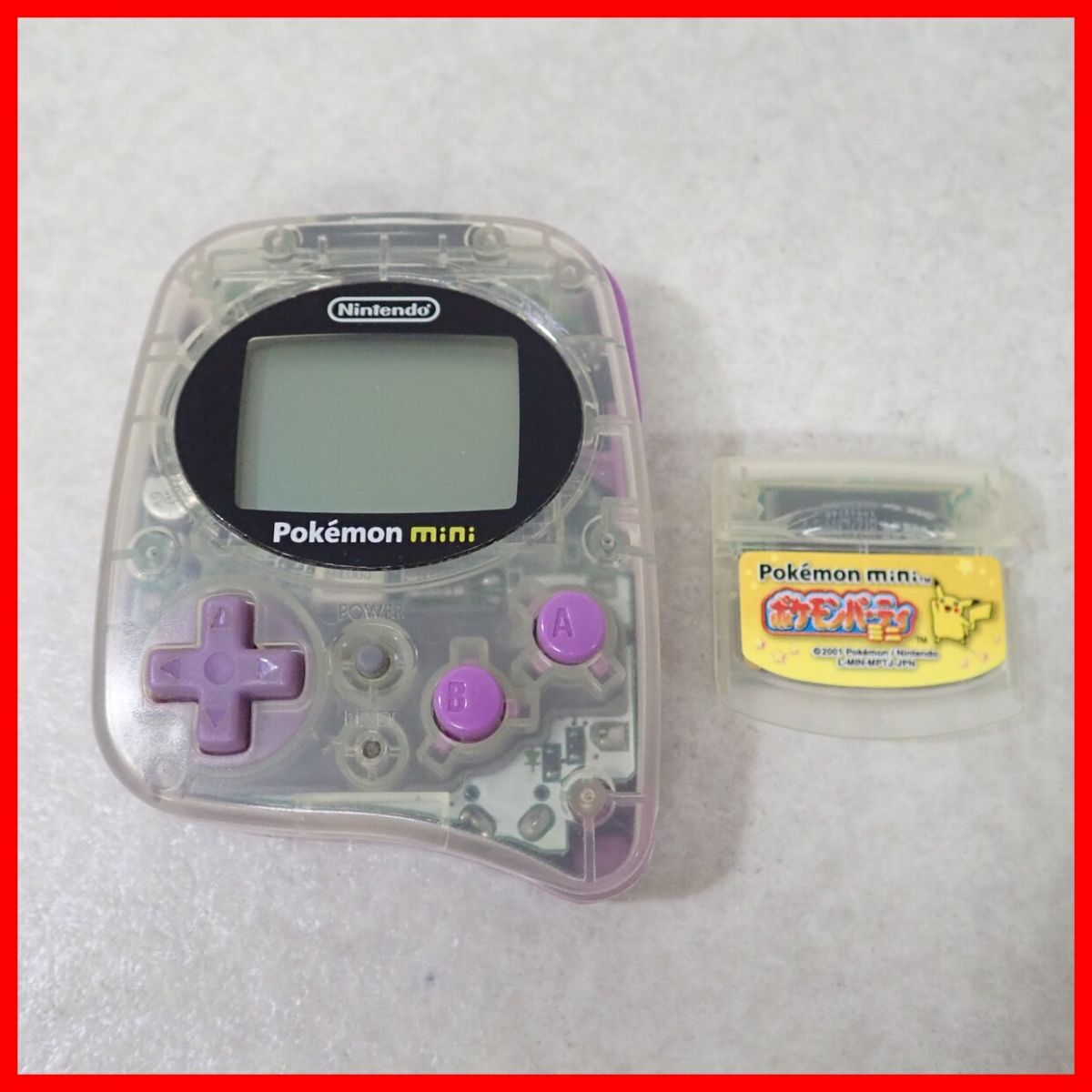 動作品 Pokemon mini ポケモンミニ 本体 MIN-001 ムチュール 動作品 Pokemon mini ポケモンミニ 本体 MIN-001 ムチュール