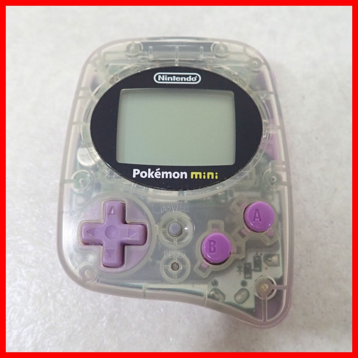 動作品 Pokemon mini ポケモンミニ 本体 MIN-001 ムチュール 動作品 Pokemon mini ポケモンミニ 本体 MIN-001 ムチュール