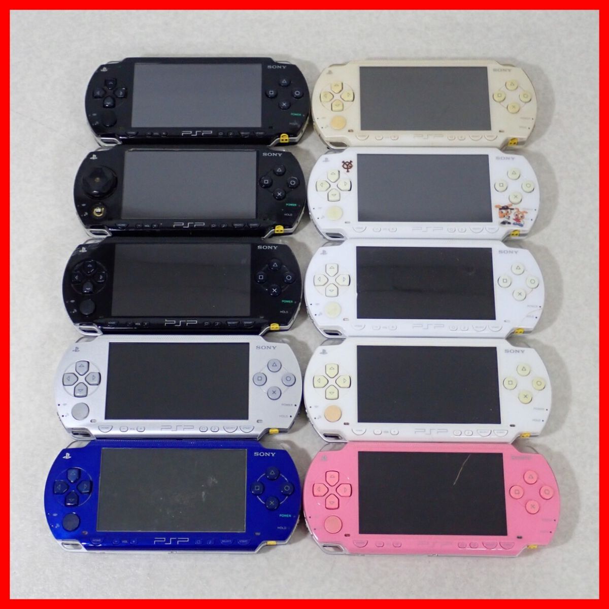 PSP プレイステーション・ポータブル PSP-1000 本体 まとめて10 PSP プレイステーション・ポータブル PSP-1000 本体 まとめて10