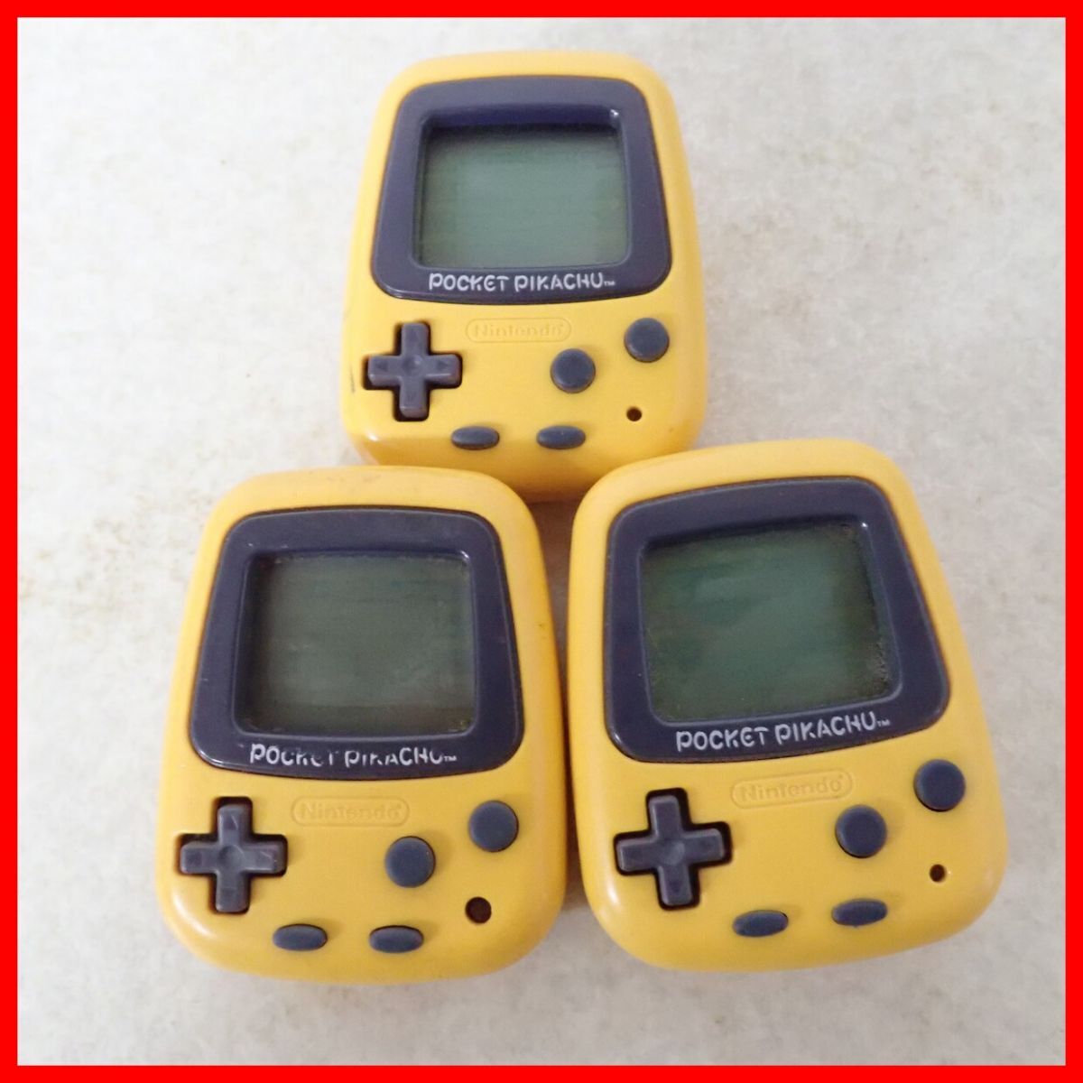 ポケットピカチュウ MPG-001 まとめて3個セット POCKET PIKACHU ポケットピカチュウ MPG-001 まとめて3個セット POCKET PIKACHU
