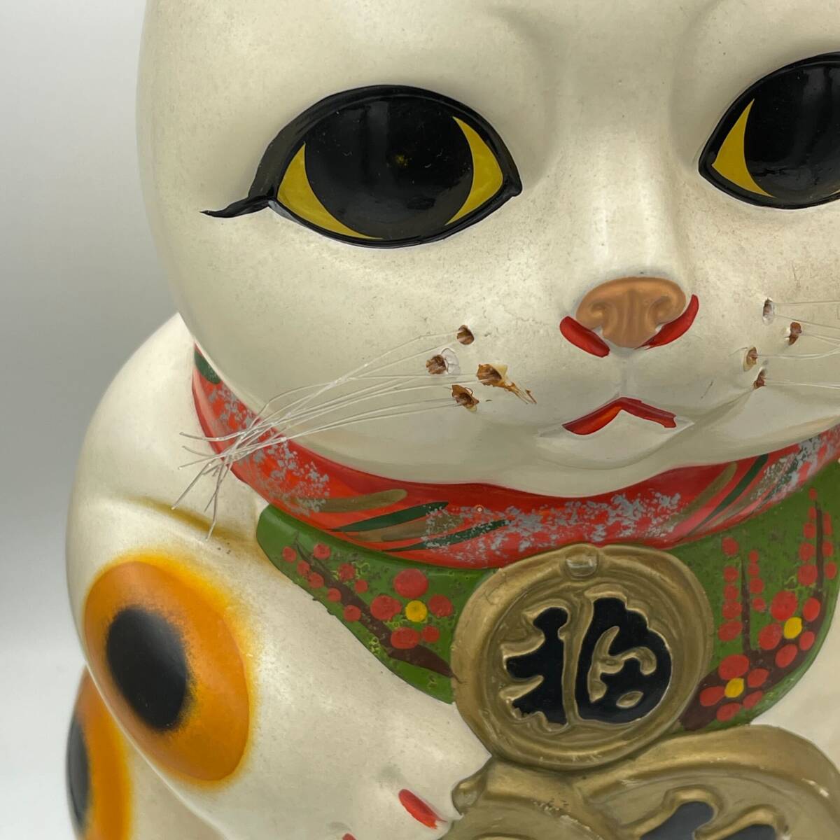 ○K0404S:招き猫 商売繁盛 貯金箱 高さ約32cm 横幅21cm 縁起物 ○K0404S:招き猫 商売繁盛 貯金箱 高さ約32cm 横幅21cm 縁起物