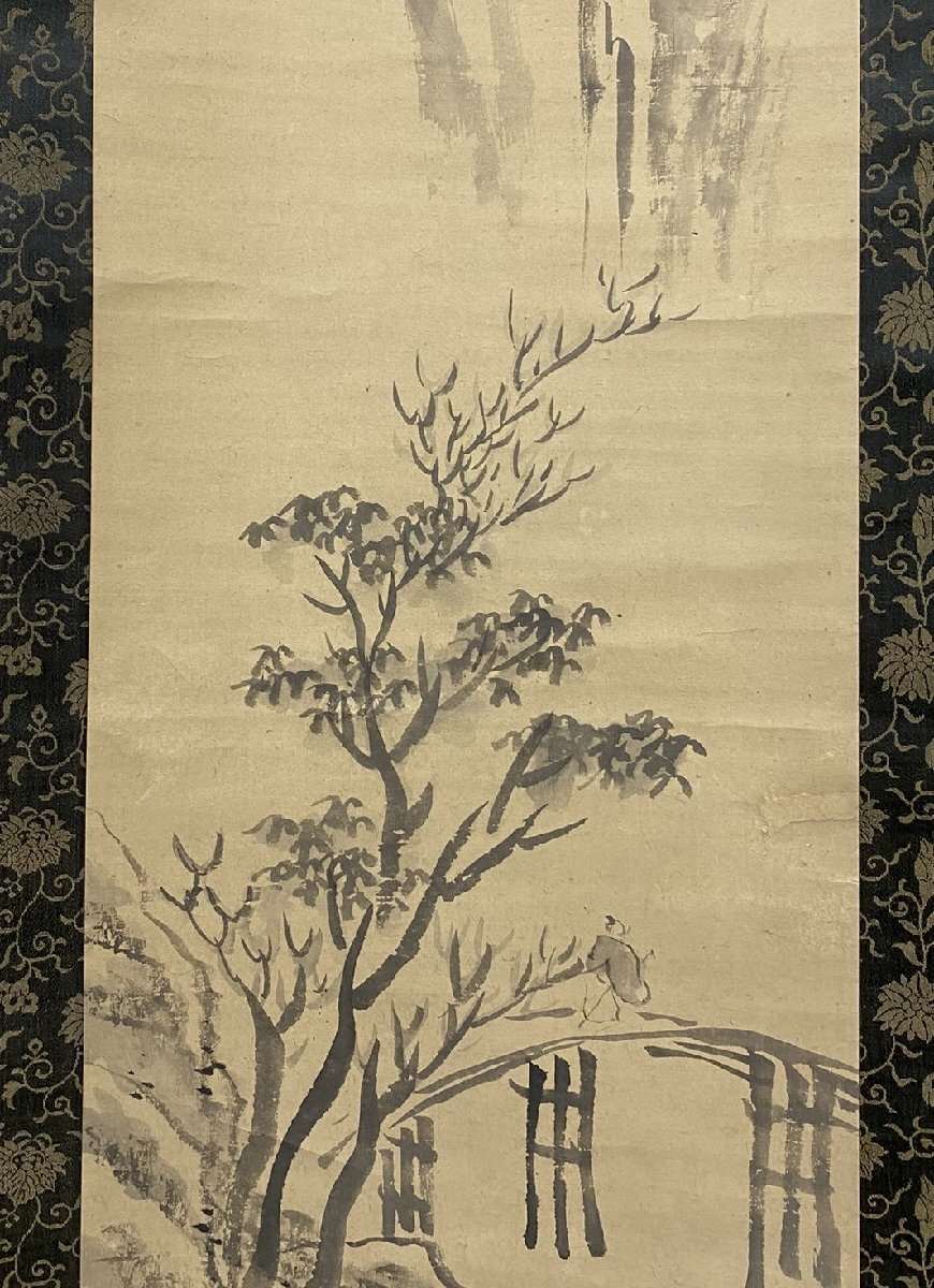 C1811 頼山陽【水墨山水画讃 印二照合 真蹟 貴重 頼潔箱書 安芸 C1811 頼山陽【水墨山水画讃 印二照合 真蹟 貴重 頼潔箱書 安芸