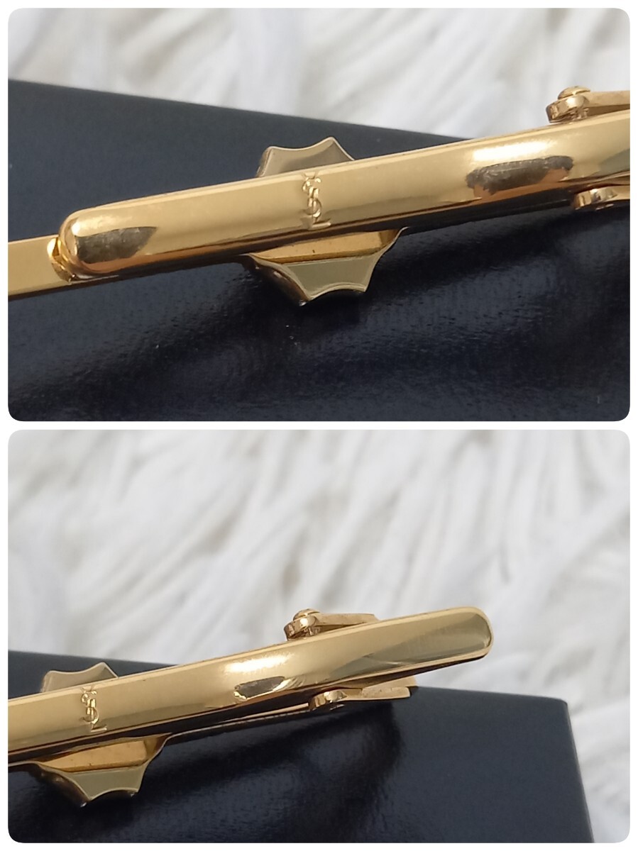 美品】 YVES SAINT LAURENT イヴサンローラン ネクタイピン 美品】 YVES SAINT LAURENT イヴサンローラン ネクタイピン