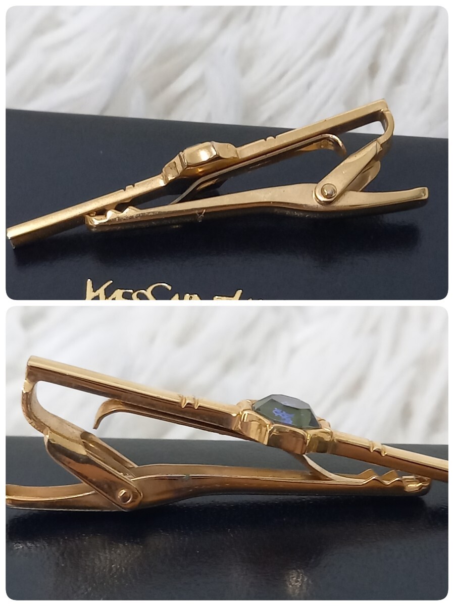 美品】 YVES SAINT LAURENT イヴサンローラン ネクタイピン 美品】 YVES SAINT LAURENT イヴサンローラン ネクタイピン
