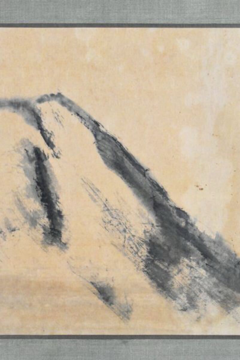 K5377 模写 藤井達吉「富嶽」紙本 合箱 富士 不二 工芸家 図案家 K5377 模写 藤井達吉「富嶽」紙本 合箱 富士 不二 工芸家 図案家