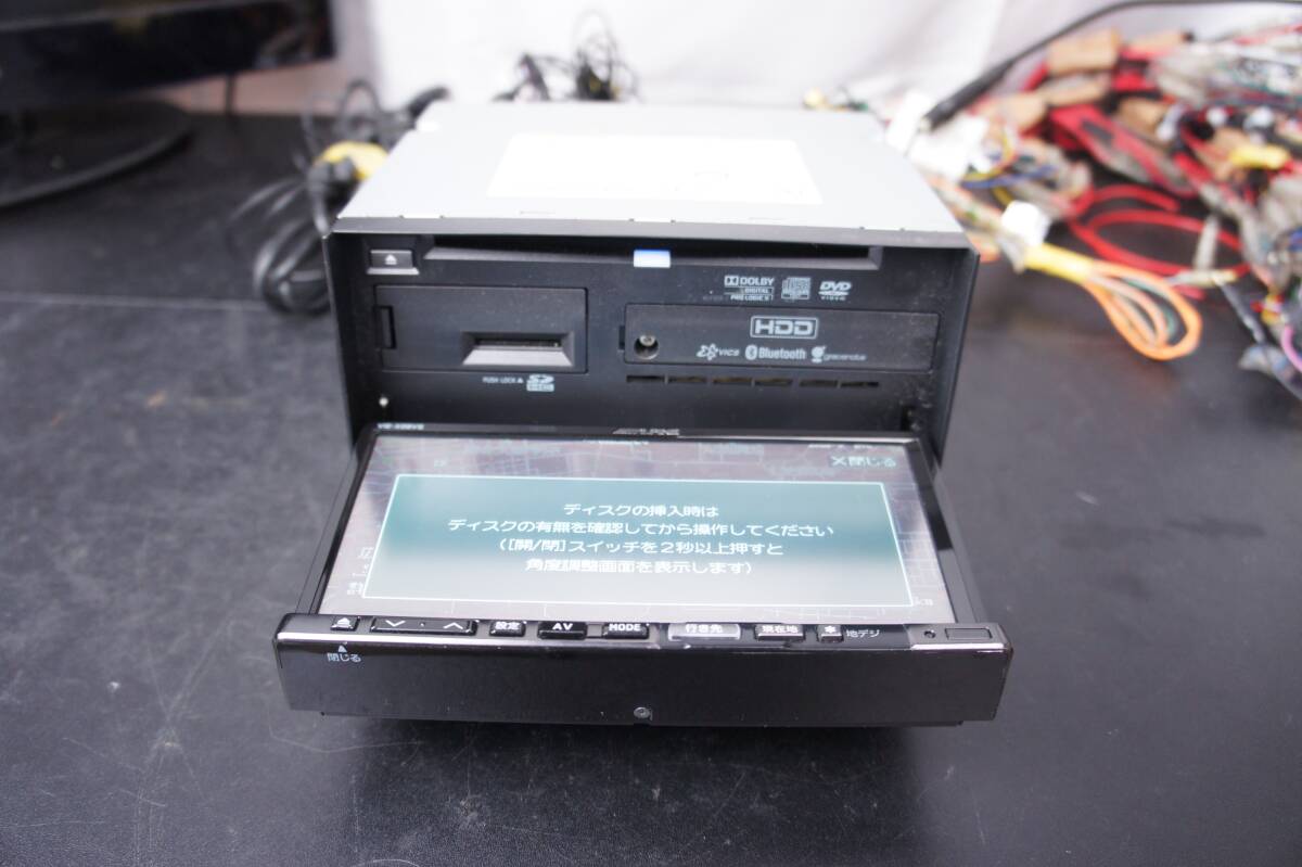 動作確認済 VIE-X08VS 2012年地図 RCAハーネス他 配線付 HDDナビ 2DIN Bluetooth SD CD DVD ワンセグ アルパイン カーナビ ALPINE @10298s