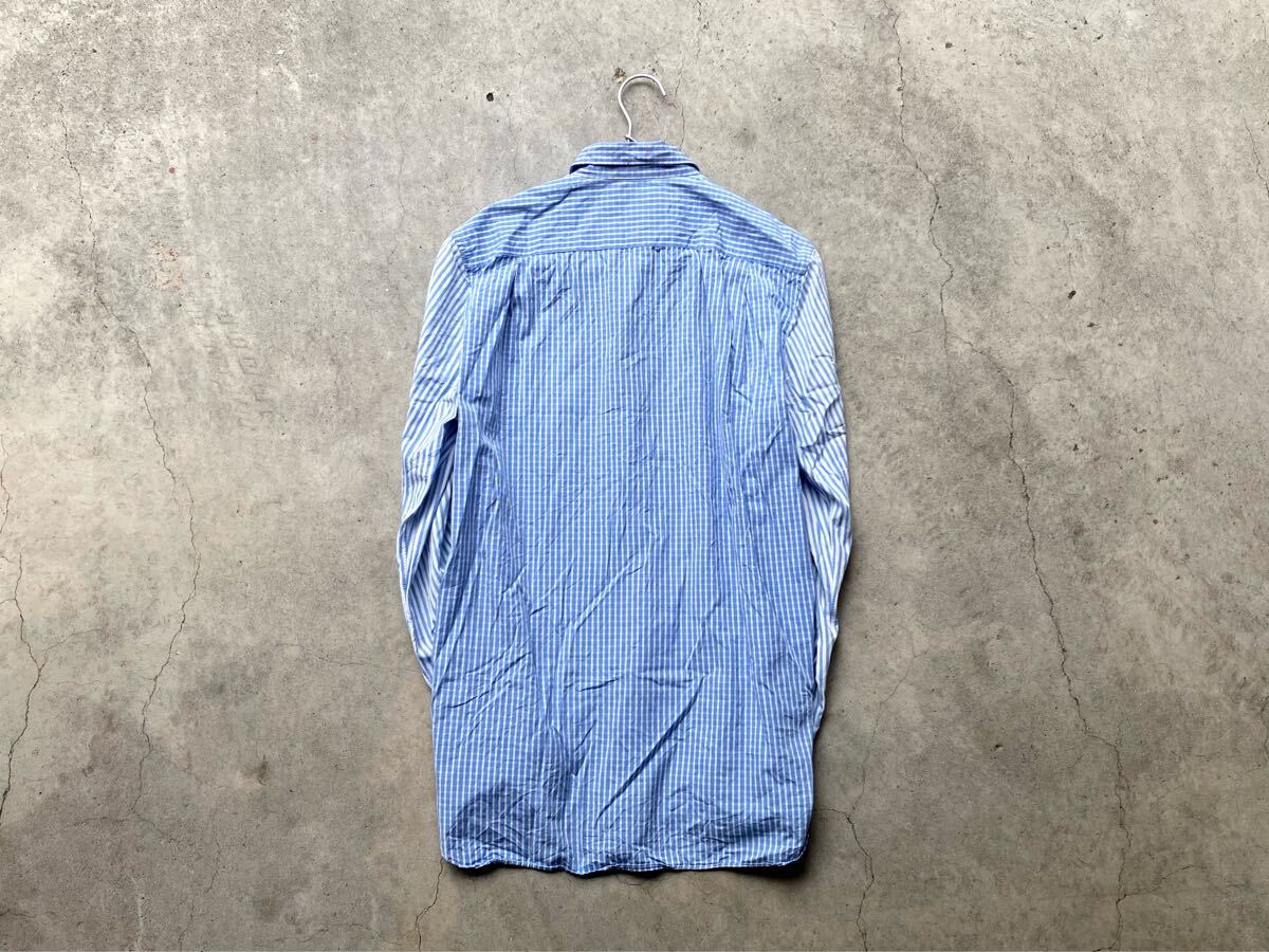 フランス制 COMME des GARCONS SHIRT 長(zhǎng)袖シャツ M コムデギャルソン メンズ ギンガムチェック ストライプ