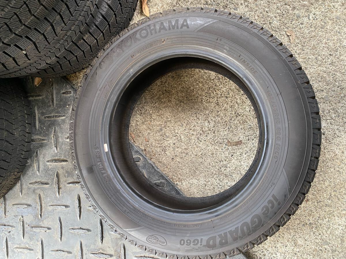 YOKOHAMA ICEGUARD 185/65/15 2本セット2022年製 バリ山 YOKOHAMA ICEGUARD 185/65/15 2本セット2022年製 バリ山