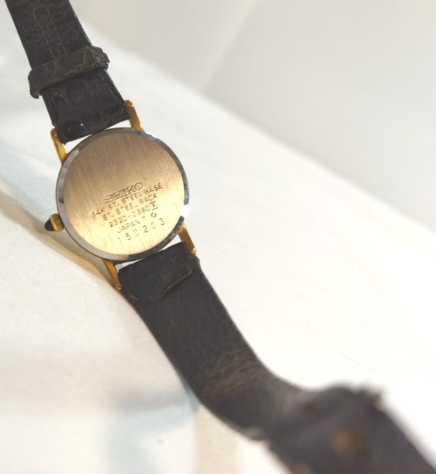 SEIKO】 2320-0380 セイコー 腕時計 Exceline エクセリーヌ 14K SEIKO】 2320-0380 セイコー 腕時計 Exceline エクセリーヌ 14K