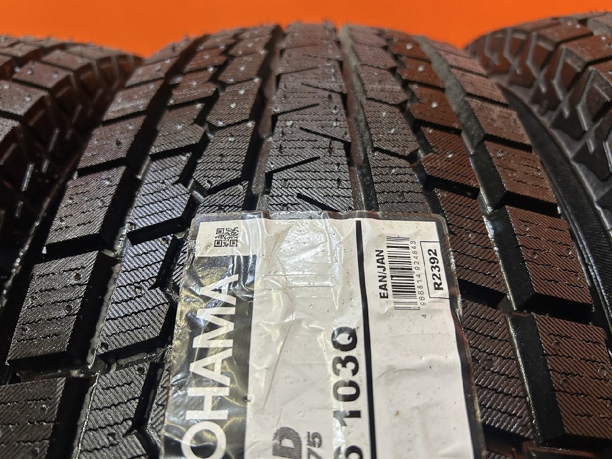 タイヤ新品【YOKOHAMA G075 215/80R16】スタッドレス【トヨタ ランクル ナロー 純正ホイール 16インチ 6J6HPCD139.7約+30】22年制 (VTF042)