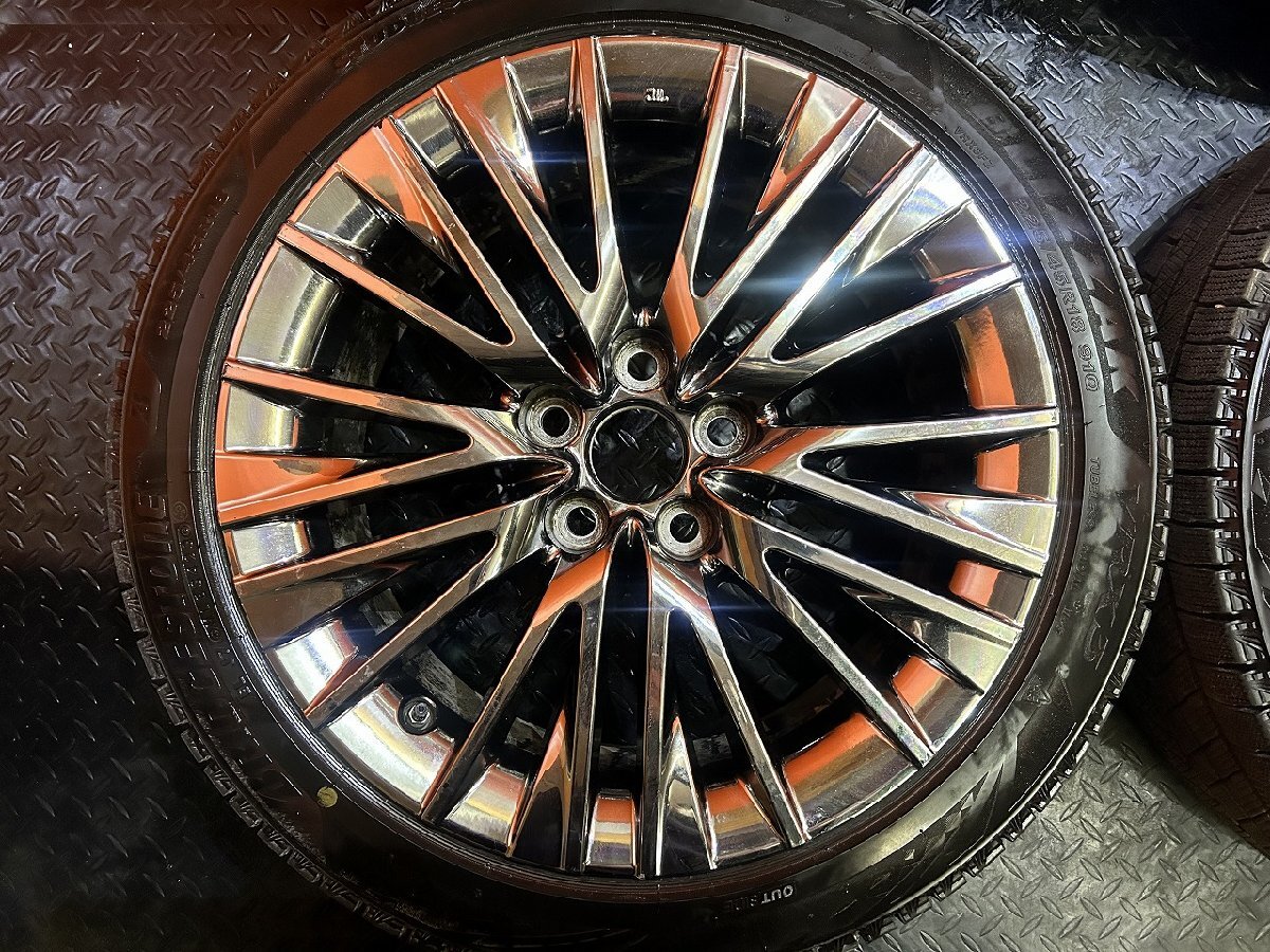 BS VRX3 225/45R18 トヨタ 220系クラウン Gエグゼクティブ 純正ホイール 18インチ 8J5HPCD114.3+45 バリ溝 スパッタリング　(VTK175)