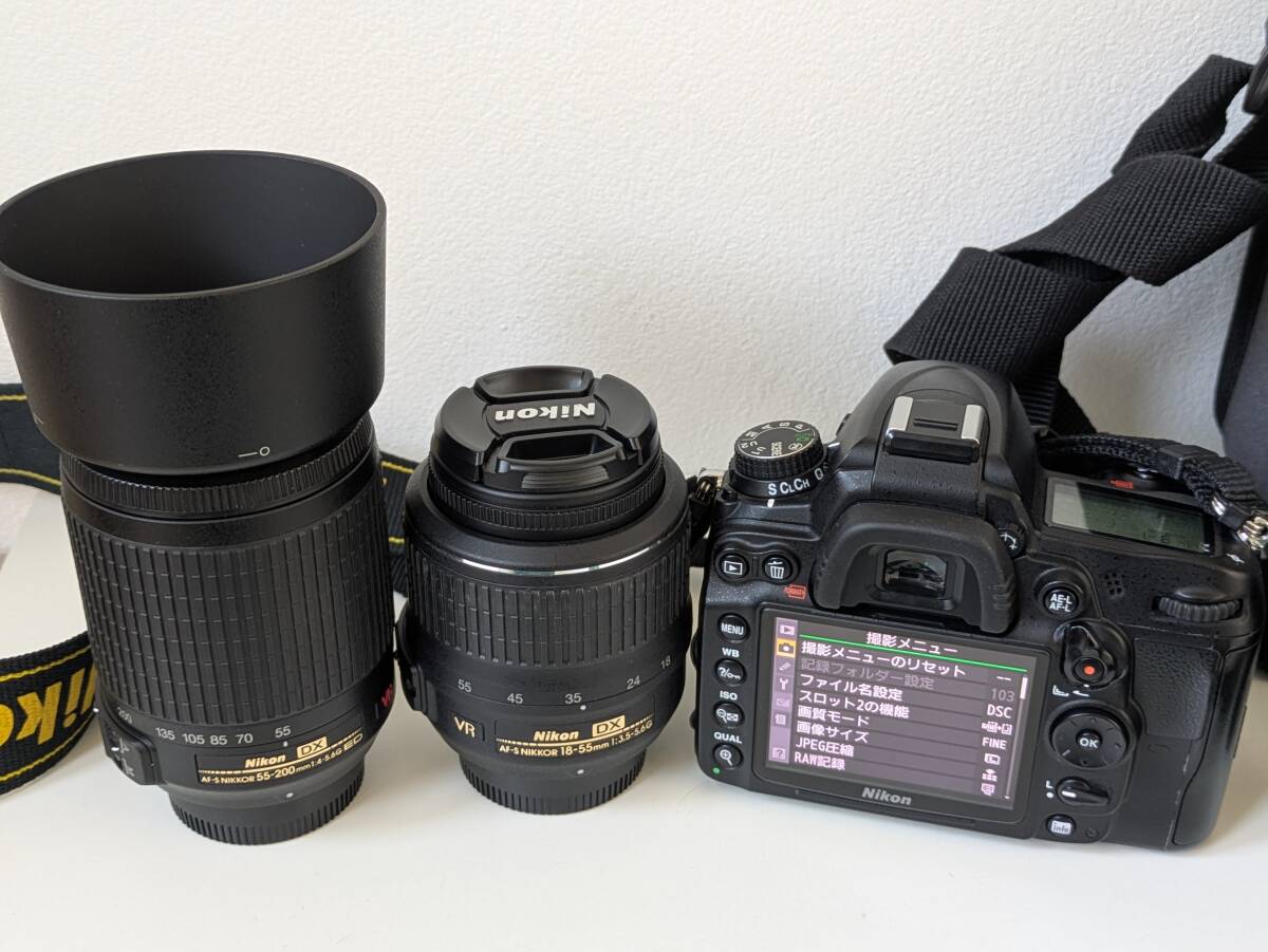 大人気☆Nikon D7000 18-55mm 55-200mm VRレンズセット☆ニコン 大人気☆Nikon D7000 18-55mm 55-200mm VRレンズセット☆ニコン