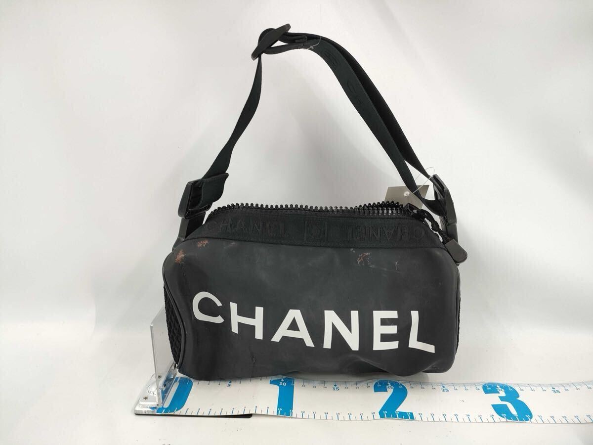 CHANEL シャネル ショルダーバッグ スポーツライン ブラック CHANEL シャネル ショルダーバッグ スポーツライン ブラック