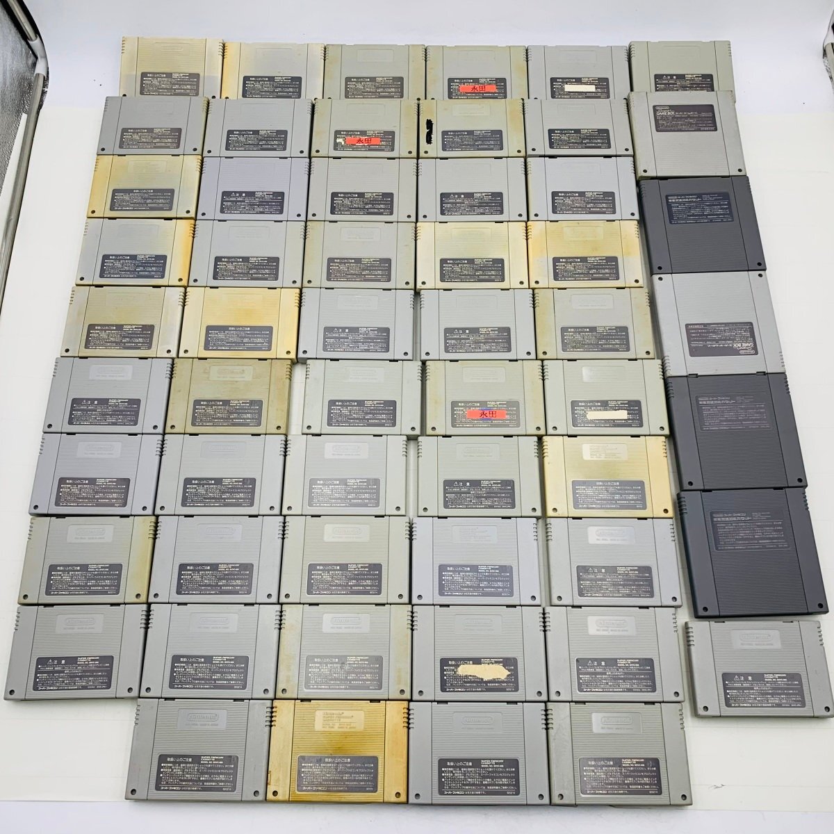 送料無料 ジャンク SFC スーパーファミコン ソフト 一部箱説付き 約70本 その他
