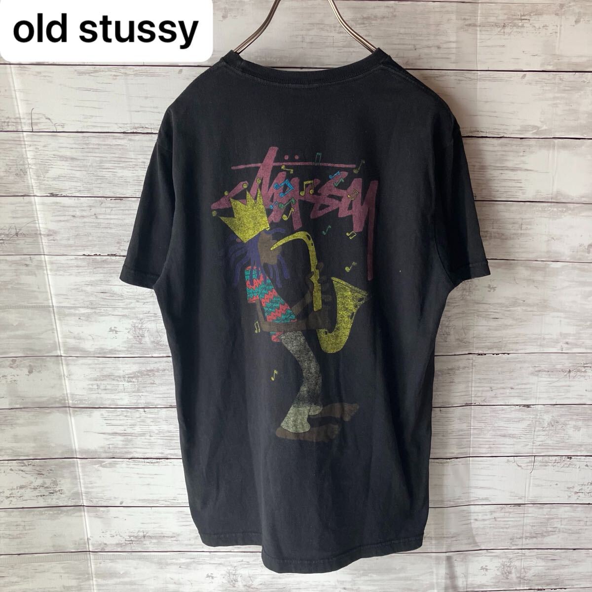 希少】old stussy ステューシー 半袖 Tシャツ カラーシャドー 希少】old stussy ステューシー 半袖 Tシャツ カラーシャドー