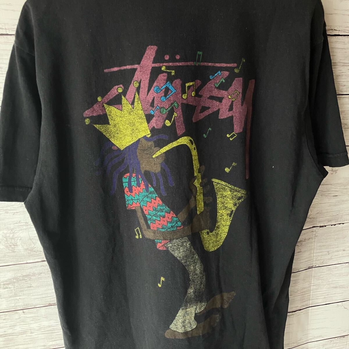 希少】old stussy ステューシー 半袖 Tシャツ カラーシャドー 希少】old stussy ステューシー 半袖 Tシャツ カラーシャドー