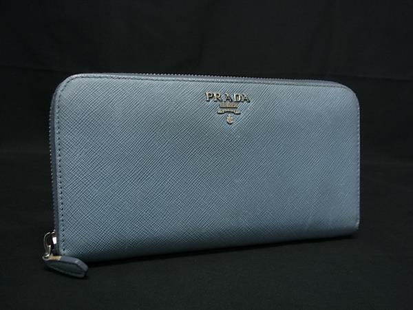 1円 PRADA プラダ サフィアーノレザー ラウンドファスナー 長 1円 PRADA プラダ サフィアーノレザー ラウンドファスナー 長