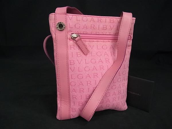 1円 □美品□ BVLGARI ブルガリ ロゴマニア キャンバス×レザー 1円 □美品□ BVLGARI ブルガリ ロゴマニア キャンバス×レザー