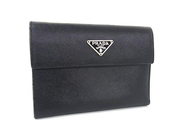 1円 □美品□ PRADA プラダ サフィアーノレザー 三つ折り 財布 1円 □美品□ PRADA プラダ サフィアーノレザー 三つ折り 財布