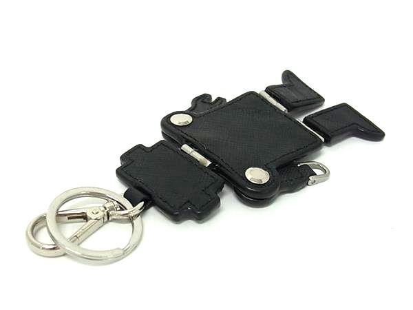 1円 PRADA プラダ サフィアーノレザー ロボット バッグチャーム 1円 PRADA プラダ サフィアーノレザー ロボット バッグチャーム
