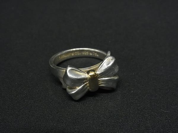 1円 □美品□ TIFFANY&Co ティファニー リボン SV925×K18 750 1円 □美品□ TIFFANY&Co ティファニー リボン SV925×K18 750