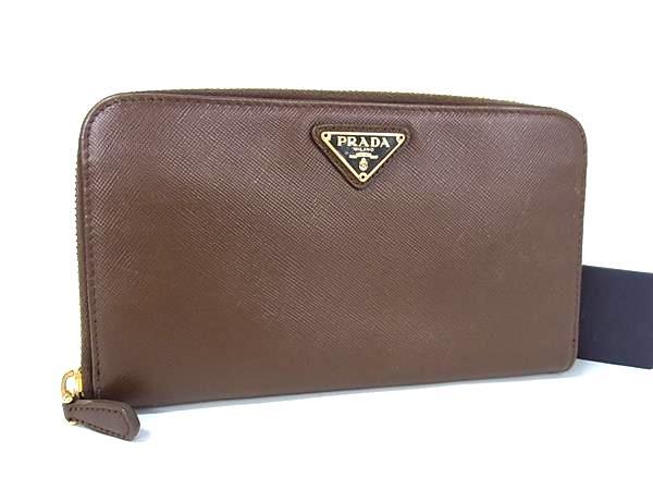 1円 □美品□ PRADA プラダ 1M0506 サフィアーノレザー ラウンド 1円 □美品□ PRADA プラダ 1M0506 サフィアーノレザー ラウンド